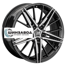 LS FlowForming 8x20/5x120 ET45 D72,6 RC76 BKF (конус, Колпак+лого)