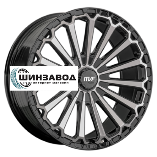 LS FlowForming 9x20/6x139,7 ET25 D100,1 RC80 BKF (конус, Колпак+лого)