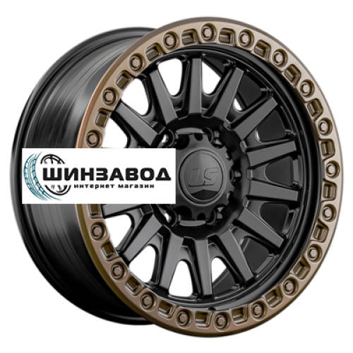 LS FlowForming 9x17/5x150 ET25 D110,1 RC90 BKS+BZSDSL (конус, Колпак+лого)