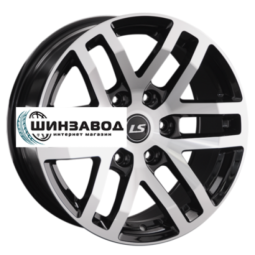 LS 8,5x17/6x139,7 ET30 D106,1 1279 BKF (конус, Колпак+лого)