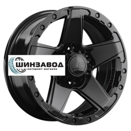 LS 8x17/6x139,7 ET30 D100,1 1284 BK (конус, Колпак+лого)