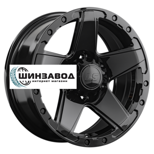 LS 8x17/6x139,7 ET30 D100,1 1284 BK (конус, Колпак+лого)
