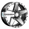 LS 8x17/6x139,7 ET25 D106,1 1284 BKF (конус, Колпак+лого)
