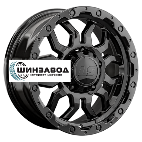 LS 8x17/5x150 ET45 D110,1 1285 BK (конус, Колпак+лого)