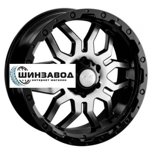LS 7,5x17/6x139,7 ET30 D106,1 1285 BKF (конус, Колпак+лого)