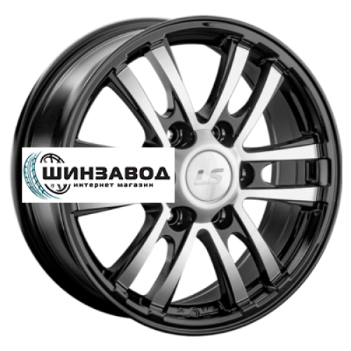 LS 7x17/6x139,7 ET30 D106,1 1287 BKF (конус, Колпак+лого)