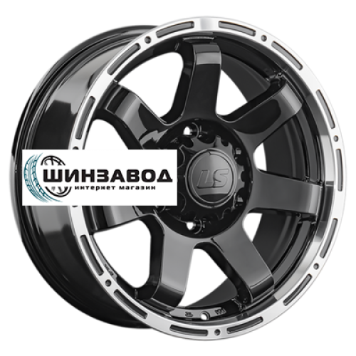 LS 7,5x17/6x139,7 ET25 D106,1 1289 BKL (конус, Колпак+лого)