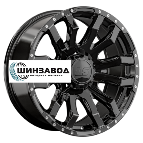 LS 9x20/5x150 ET25 D110,5 1294 BK (конус, Колпак+лого)