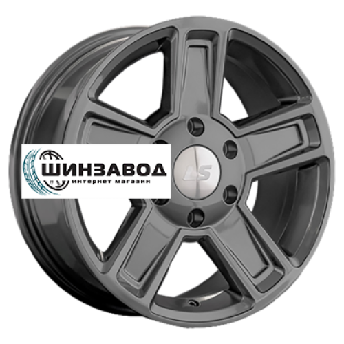 LS 8x17/6x139,7 ET38 D100,1 1296 GM (конус, Колпак+лого)