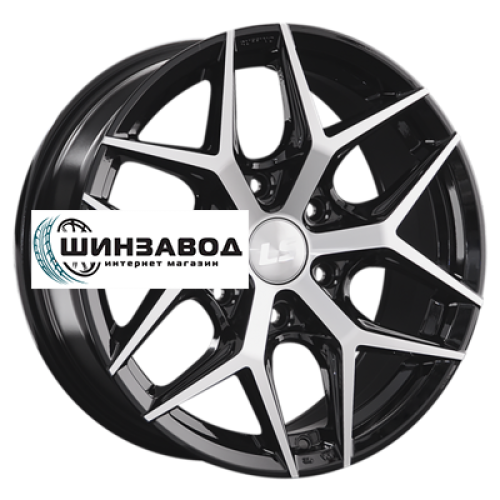 LS 8x17/6x139,7 ET36 D100,1 1303 BKF (конус, Колпак+лого)