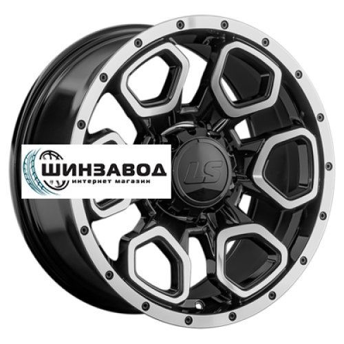 LS 9x18/5x150 ET30 D110,1 1345 BKF (конус, Колпак+лого)