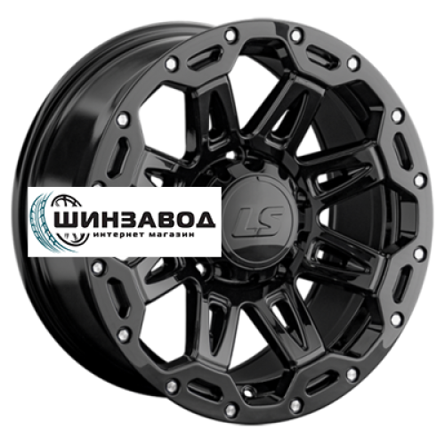 LS 9x17/5x150 ET30 D110,1 1346 BK (конус, Колпак+лого)