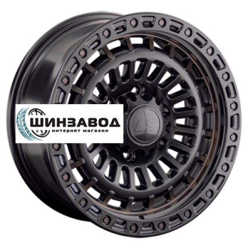 LS 9x18/6x139,7 ET20 D106,1 1348 BKS+BR (конус, Колпак+лого)