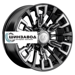 LS 8x17/6x139,7 ET-15 D106,1 1363 BKF (конус, Колпак+лого)