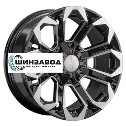 LS 9x20/6x139,7 ET20 D106,1 1366 BKF (конус, Колпак+лого)