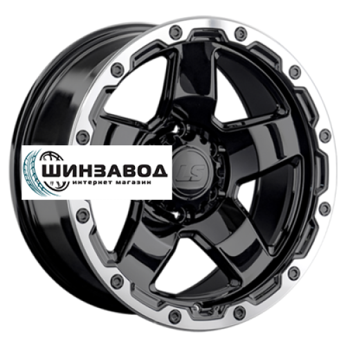 LS 9,5x18/6x139,7 ET5 D106,1 1371 BKL (конус, Колпак+лого)