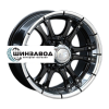 LS 8x16/6x139,7 ET10 D107,1 161 BKL (конус, Колпак+лого)