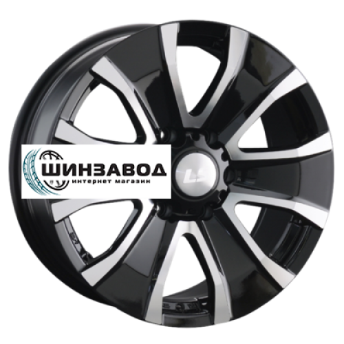 LS 8x18/6x139,7 ET25 D106,1 953 BKF (конус, Колпак+лого)