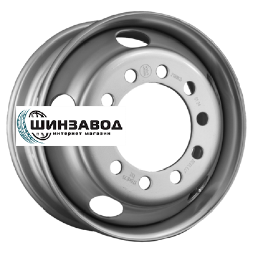 SRW 6x17,5/10x225 ET135 D176 Silver (3176072) (б/к)