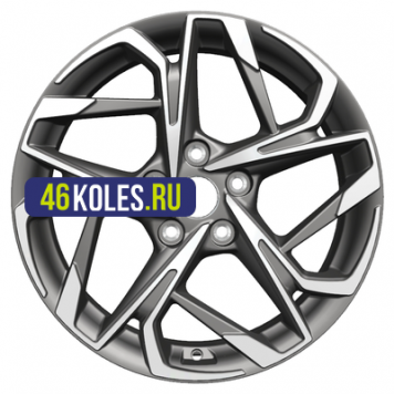 Khomen Wheels 7x17/5x114,3 ET50 D67,1 KHW1716 (CX-5/Seltos/Optima) Gray-FP