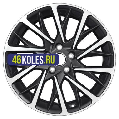 Khomen Wheels 7,5x18/5x112 ET39 D66,6 KHW1804 (Audi A4/A6) Black-FP