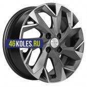 Khomen Wheels 5,5x14/4x100 ET45 D56,1 KHW1402 (Honda Civic) Gray-FP