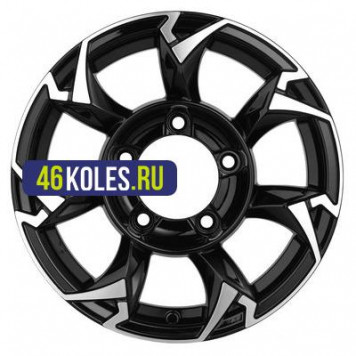 Khomen Wheels 5,5x15/5x139,7 ET5 D98,5 KHW1505 (Lada NIVA 4x4) Black-FP