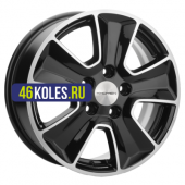 Khomen Wheels 6,5x16/5x114,3 ET43 D67,1 KHW1601 (Huyndai/Kia) Black-FP