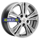 Khomen Wheels 6x16/5x114,3 ET43 D67,1 KHW1603 (Creta/Seltos) G-Silver-FP