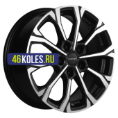 Khomen Wheels 6,5x16/5x114,3 ET47 D66,1 KHW1605 (Fluence/Juke) Black-FP
