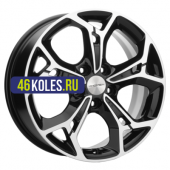 Khomen Wheels 7x17/5x114,3 ET48 D67,1 KHW1702 (Kia K5) Black-FP