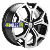 Khomen Wheels 6,5x17/5x108 ET33 D60,1 KHW1710 (Chery Tiggo/Tiggo 7 Pro) Black-FP (сфера)