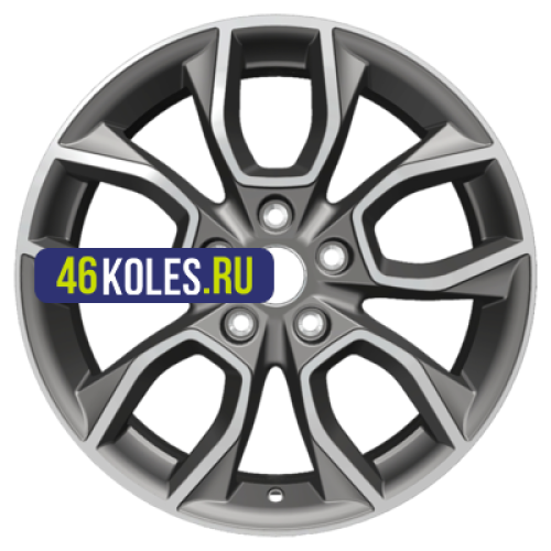 Khomen Wheels 7x17/5x112 ET45 D57,1 KHW1713 (Karoq) Gray-FP