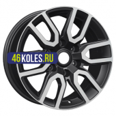 Khomen Wheels 8x17/6x139,7 ET45 D93,1 KHW1723 (Mazda BT50) Black-FP