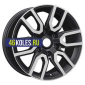 Khomen Wheels 8x17/6x139,7 ET46 D67,1 KHW1723 (Pajero) Black-FP