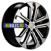 Khomen Wheels 7x18/5x110 ET50 D63,3 KHW1803 (CS35/CS35 Plus) Black-FP