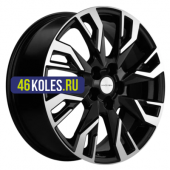 Khomen Wheels 7x18/5x114,3 ET35 D66,1 KHW1809 (Koleos) Black-FP