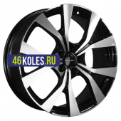 Khomen Wheels 7x19/5x114,3 ET45 D60,1 KHW1906 (Changan CS85 Coupe) Black-FP