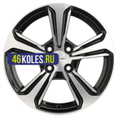 Khomen Wheels 6x15/4x100 ET48 D54,1 KHW1502 (Rio/Solaris) Black-FP