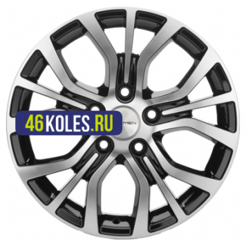 Khomen Wheels 6,5x16/5x114,3 ET45 D60,1 KHW1608 (Toyota/Suzuki) Black-FP