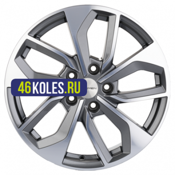 Khomen Wheels 7x17/5x114,3 ET45 D60,1 KHW1703 (Changan/Geely/Lexus/Toyota) Gray-FP