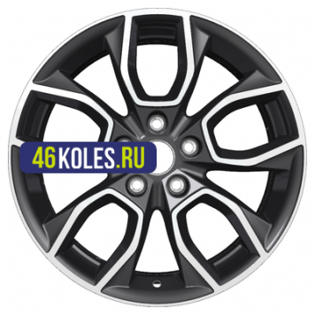 Khomen Wheels 7x17/5x114,3 ET45 D67,1 KHW1713 (CX-5/i40/X-Trail) Black-FP