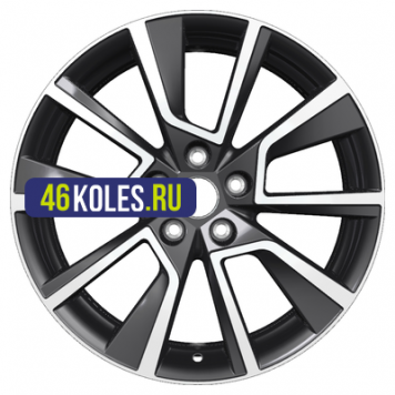 Khomen Wheels 7x18/5x114,3 ET48,5 D67,1 KHW1802 (Sportage) Black-FP