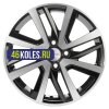 Khomen Wheels 6x16/4x100 ET47 D56,6 KHW1609 (Nexia) Black-FP