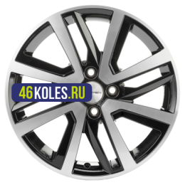 Khomen Wheels 6x16/4x100 ET48 D54,1 KHW1609 (Rio I/Solaris I) Black-FP