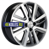 Khomen Wheels 6x16/4x100 ET50 D60,1 KHW1609 (Vesta/Largus) Gray-FP