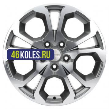 Khomen Wheels 6,5x17/5x114,3 ET50 D66,1 KHW1711 (Arkana/Kaptur) Gray-FP