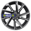 Khomen Wheels 7x17/5x112 ET40 D57,1 KHW1714 (Kodiaq/Tiguan) Black-FP