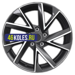 Khomen Wheels 7x17/5x112 ET40 D57,1 KHW1714 (Kodiaq/Tiguan) Black-FP