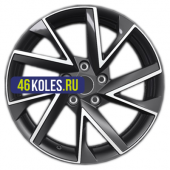 Khomen Wheels 7x17/5x114,3 ET45 D66,1 KHW1714 (Teana/X-trail) Black-FP